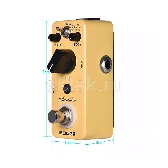 Mooer Acoustikar педаль эмуляции акустической гитары, три режима 4