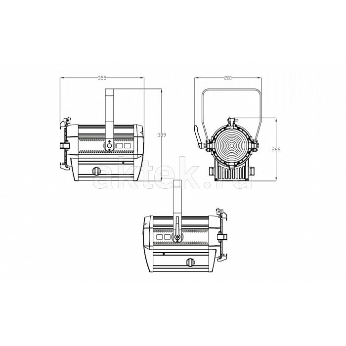 SILVER STAR SS5232XAL FREZNO ZM-1 RGBAL френель, зум 15–50° 5