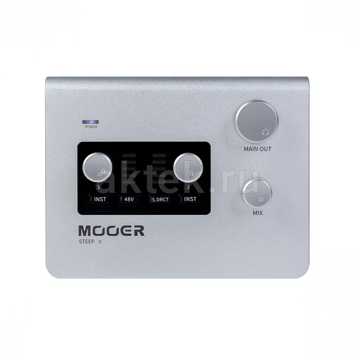 Mooer STEEP II USB-C-аудиоинтерфейс 24/192, 2 Combo-входа, MIDI, 48 В