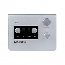 Mooer STEEP II USB-C-аудиоинтерфейс 24/192, 2 Combo-входа, MIDI, 48 В