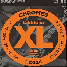 D'Addario ECG26 комплект струн, калибр 13-56, плоская обмотка, Medium