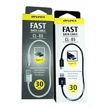 Кабель Type-C USB AWEI CL-85 30cm красный 2