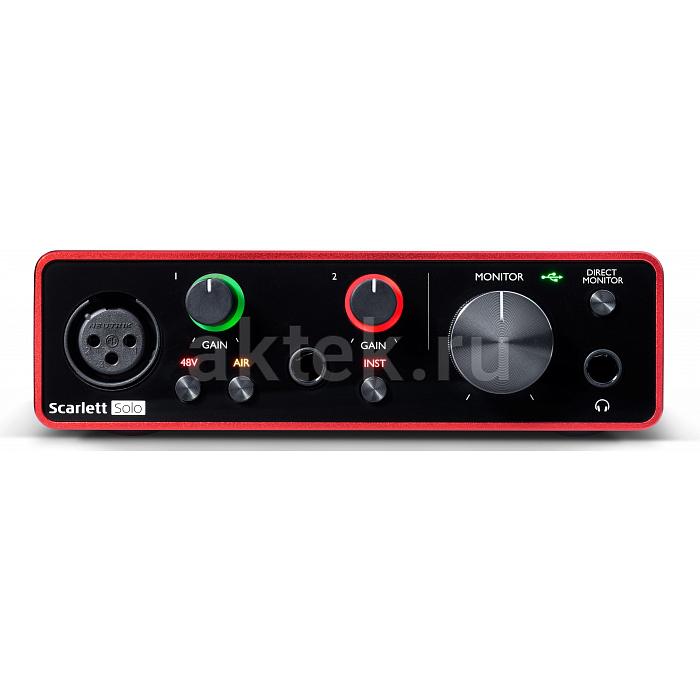 Аудио интерфейс FOCUSRITE Scarlett Solo 3rd Gen 4