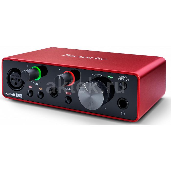 Аудио интерфейс FOCUSRITE Scarlett Solo 3rd Gen 5