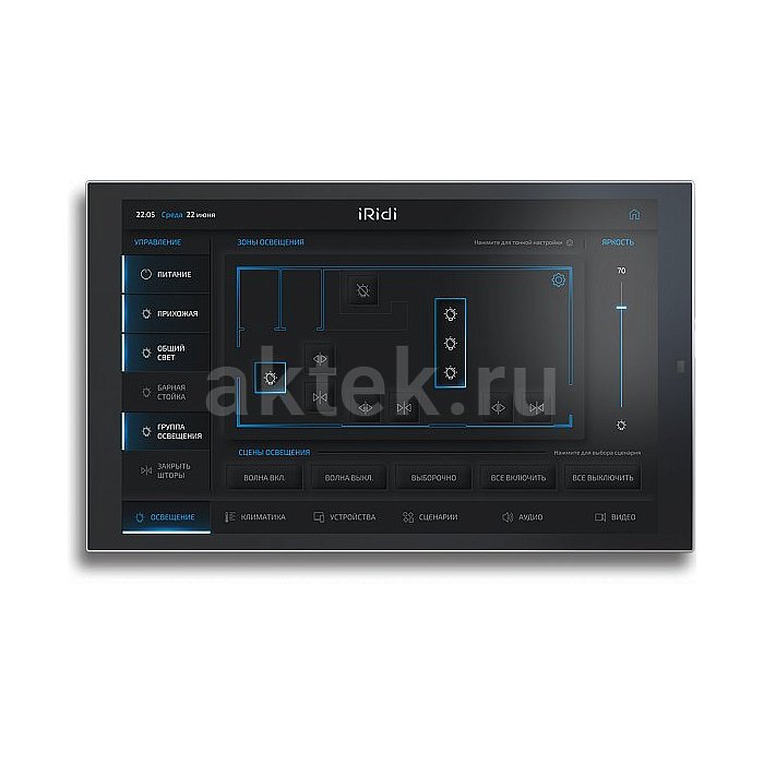 iRidi P10-mb Black настенная сенсорная панель 10″ 1280×800