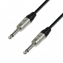 Adam Hall K4IPP0030 Black инструментальный кабель TS6.3–TS6.3 0.3м