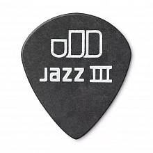 Dunlop 482P073 Tortex Pitch Black Jazz медиаторы, 0,73 мм 3