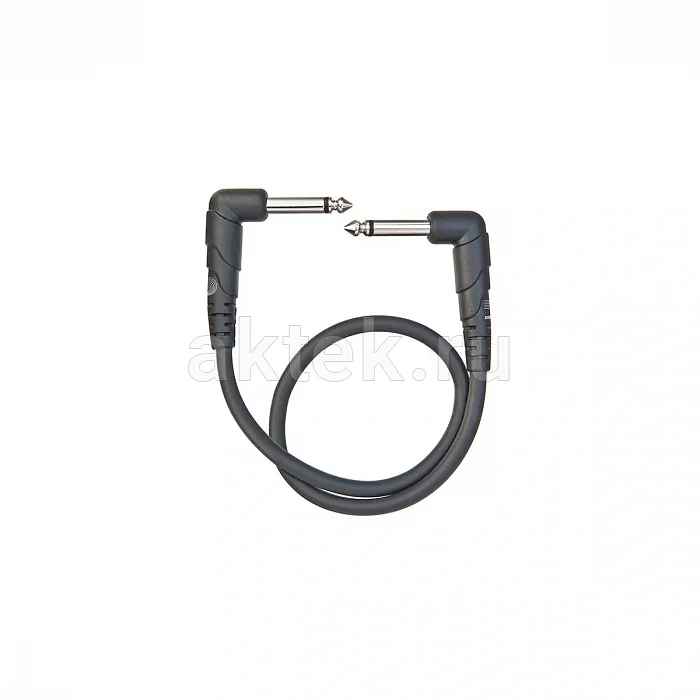 D’Addario PW-CGTPRA-01 угловой патч-кабель Jack, 30 см, низкая ёмкость