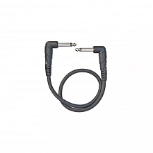 D’Addario PW-CGTPRA-01 угловой патч-кабель Jack, 30 см, низкая ёмкость