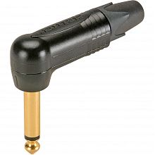 Neutrik NP2RX-B кабельный разъем Jack 6,3 мм TS (моно) штекер угловой