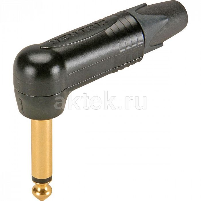 Neutrik NP2RX-B кабельный разъем Jack 6,3 мм TS (моно) штекер угловой