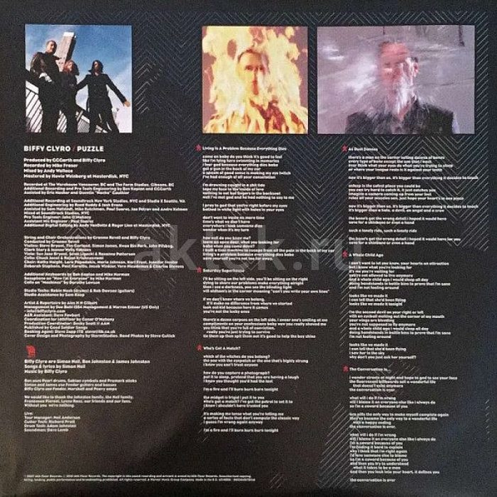 Виниловая пластинка BIFFY CLYRO - PUZZLE 180 GRAM BLACK VINYL 12" 5