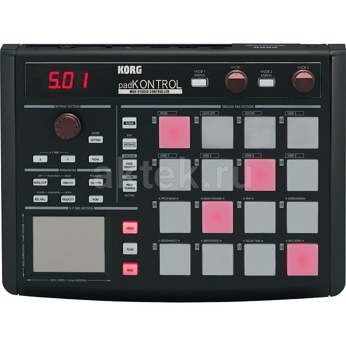 MIDI контроллер KORG PADKONTROL KPC-1 BK 3