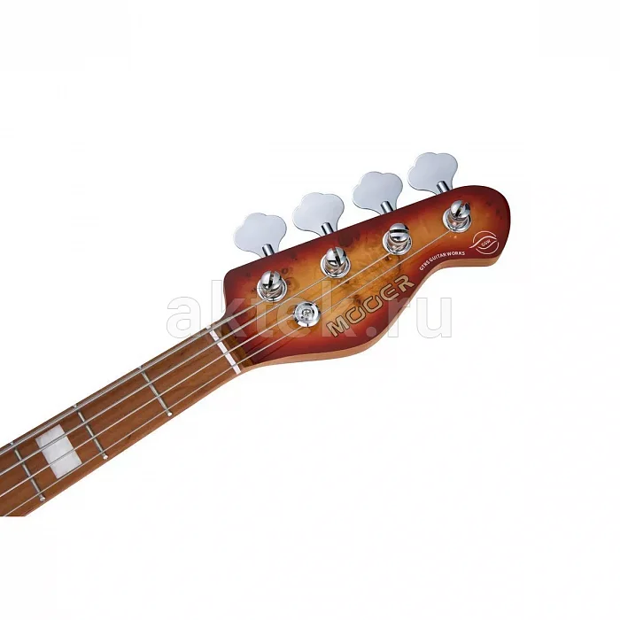 Mooer MBJ420 Red Burst бас-гитара, красный, корпус из тополя 4