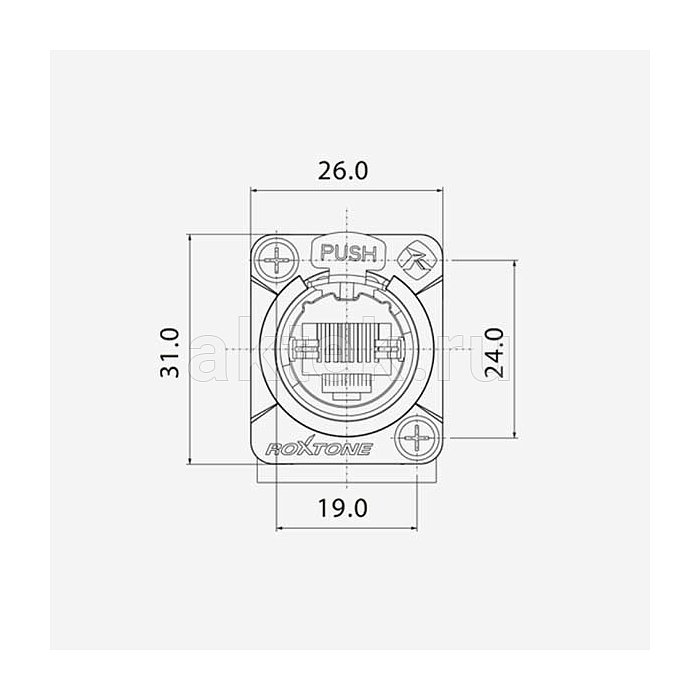 ROXTONE RE8FD5R разъём RJ45, гнездо 6