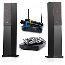 Караоке система с микрофонами и акустикой Studio Evolution EVOBOX+SE 200D+Audio Pro A38 Black