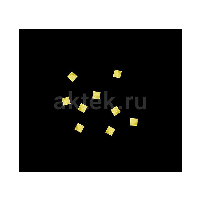 Бумажное конфетти 6х6 мм 1 кг желтый