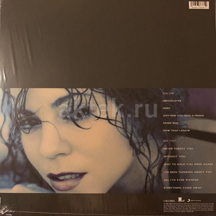 Виниловая пластинка MARIAH CAREY - MUSIC BOX 180 GRAM BLACK VINYL 12" 2