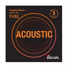 BlackSmith Phosphor Bronze Custom Light 11/52 комплект струн, калибр 11-52