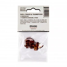Dunlop 9010TP Plastic Fingerpick 4Pack медиатор-коготь, средние, 3 шт 2