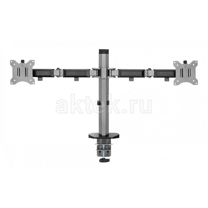Exell EXi-MA42 Silver кронштейн двух мониторов 17–32″ VESA 100×100 9кг 4