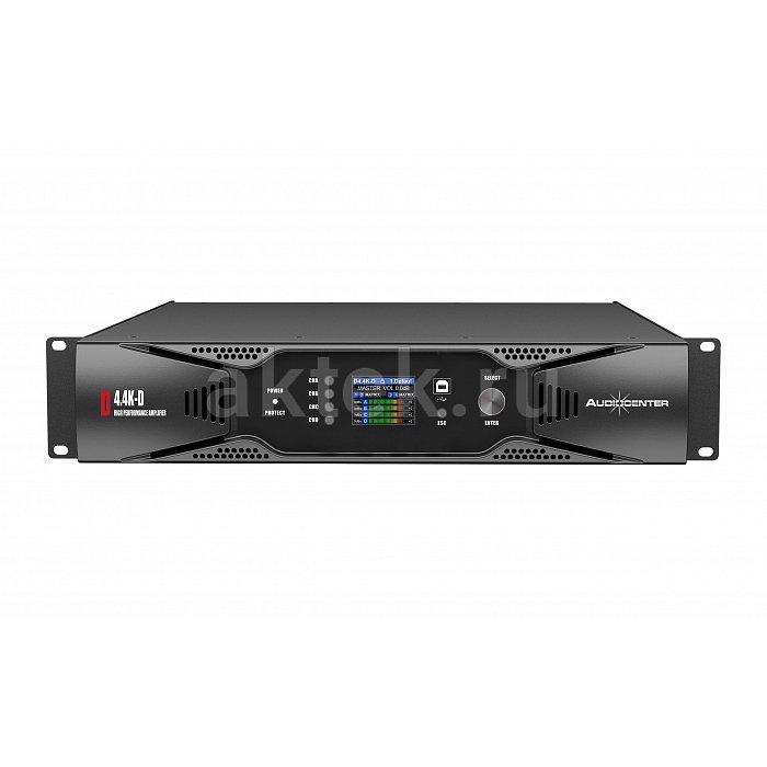 Audiocenter D4.4K-D 4-канальный усилитель с Dante, 8 Ом Stereo - 4x700 Вт