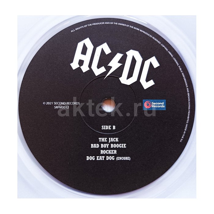 Виниловая пластинка AC/DC - LIVE AT PARADISE THEATER, BOSTON MA 180 GRAM CLEAR VINYL 12" 4