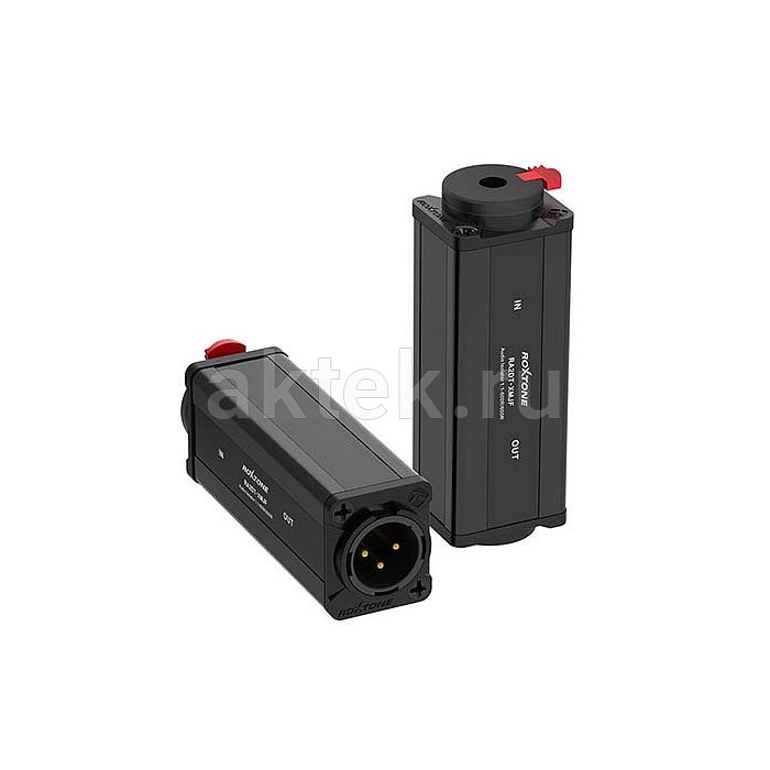 ROXTONE RA2DT-XMJF аудиопереходник XLR–Jack с трансформаторной развязкой