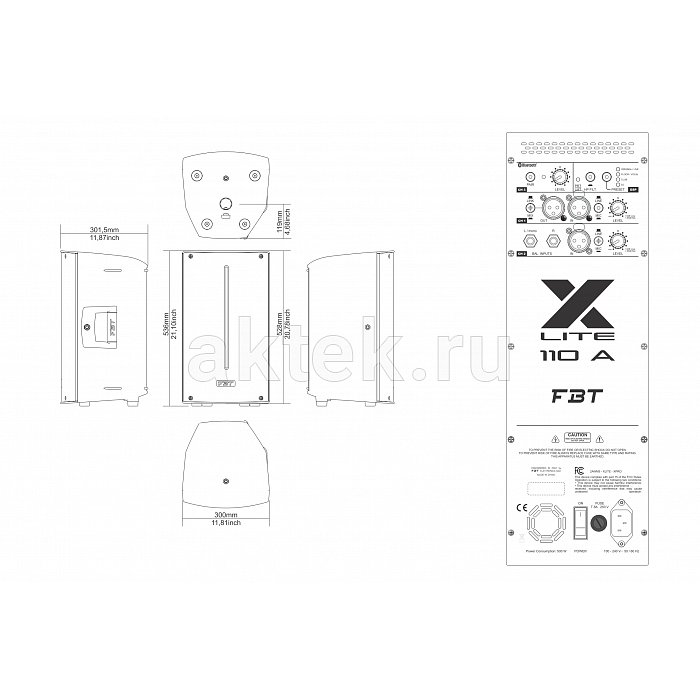 Акустическая система FBT X-LITE 110A 3