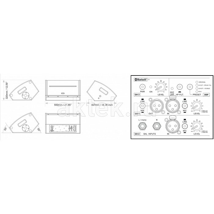 Активный сценический монитор FBT X-PRO 112MA 3