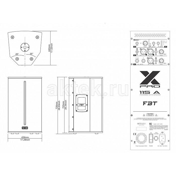 Акустическая система FBT X-PRO 115A 3