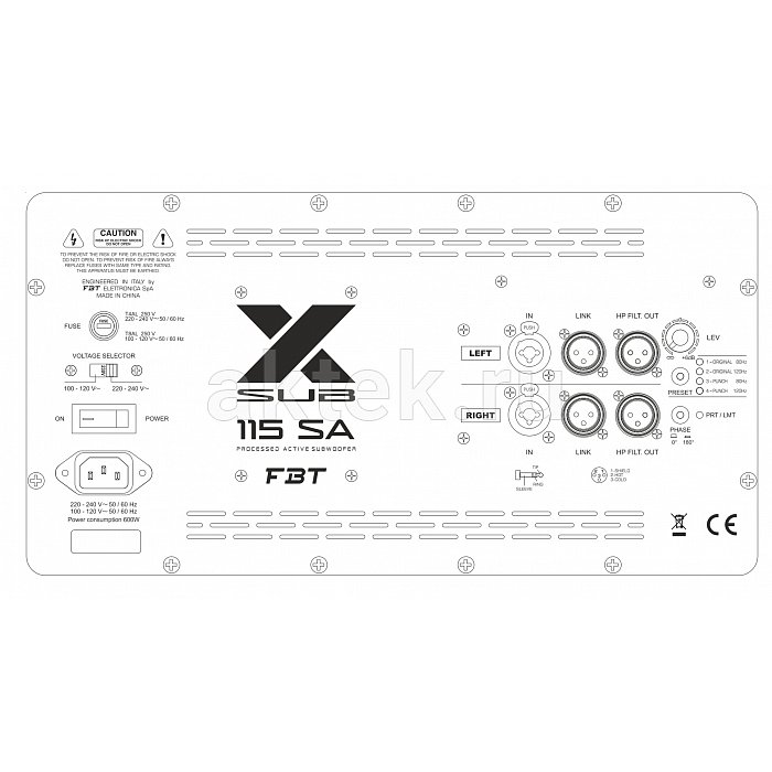 Сабвуфер активный FBT X-SUB 115SA 3