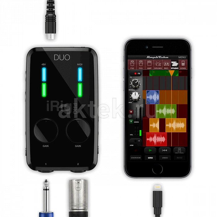 Компактный аудиоинтерфейс IK MULTIMEDIA iRig Pro DUO 4