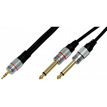 Кабель PRO-class 3.5 Jack - 2x6.3 Jack
