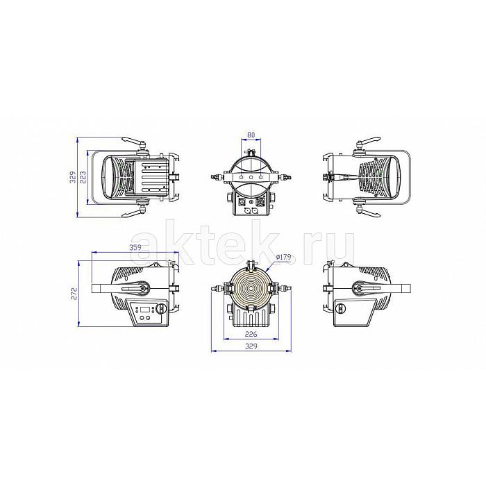 SILVER STAR SS816XH FREZNO 150 HEX прожектор френеля RGBALC 8