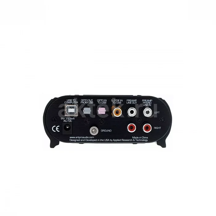 ART USB Phono Plus Project Series фонокорректор-конвертер, TOSLINK, S/PDIF 3