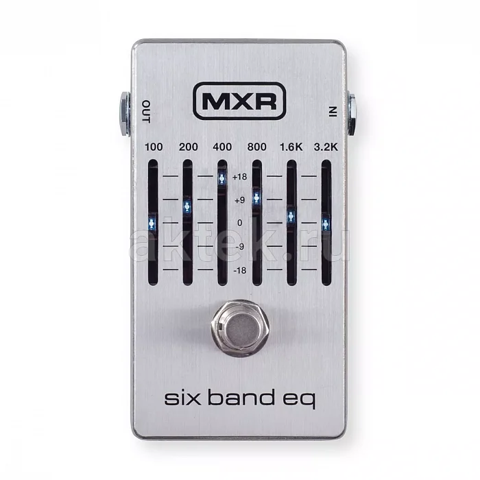 MXR M109S Six Band EQ гитарный эквалайзер ±18 дБ, шумоподавление