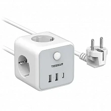 Сетевой фильтр Tessan TS-301-C Grey 2