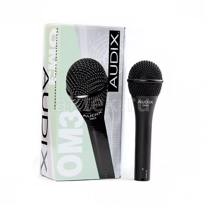 Audix OM3S динамический вокальный микрофон, гиперкардиоида, выключатель, 18 кГц 7