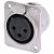 Neutrik NC3FDM3-L-1 панельный разъем XLR female