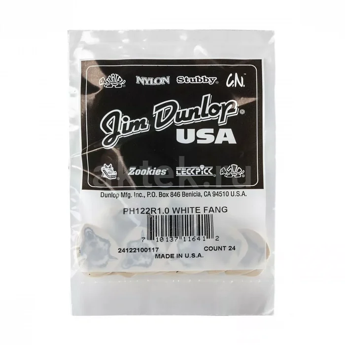 Dunlop PH122R100 Hetfield's White Fang Custom медиаторы, 1 мм 4