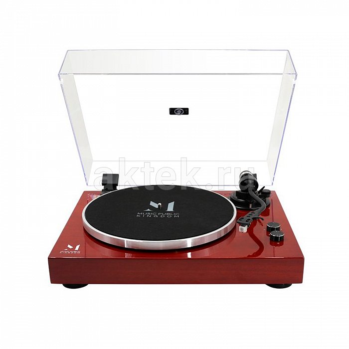 Виниловый проигрыватель MUSIC PUBLIC KINGDOM TT53AT Red Wood