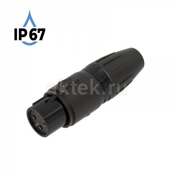 SEETRONIC SCWF3-B-67 кабельный XLR-разъём female, IP67