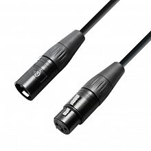 Adam Hall KRYSTAL EDITION K4 KMMF 1500 Black XLR-F–XLR-M-кабель 15м