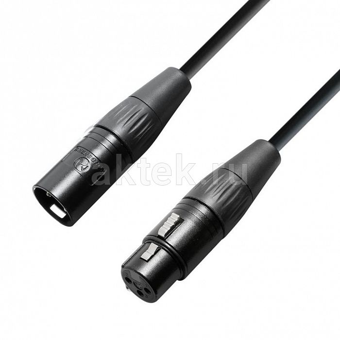 Adam Hall KRYSTAL EDITION K4 KMMF 1500 Black XLR-F–XLR-M-кабель 15м