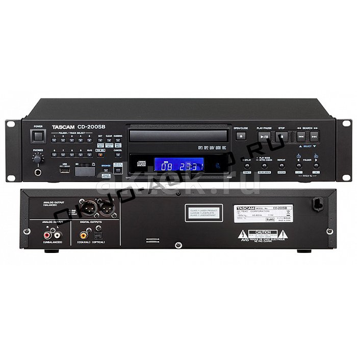 Tascam CD-200SB CD/SD/USB проигрыватель Wav, MP3, MP2, WMA, AAC