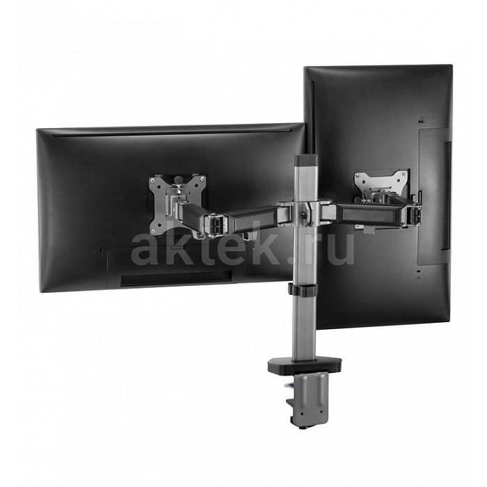 Exell EXi-MA42 Silver кронштейн двух мониторов 17–32″ VESA 100×100 9кг 8