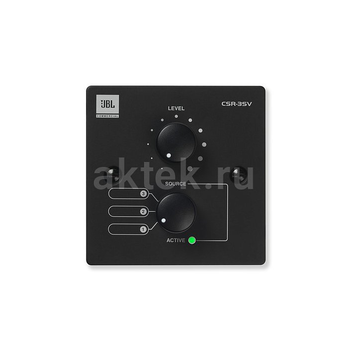 JBL CSR-3SV-BLK настенный контроллер, чёрный