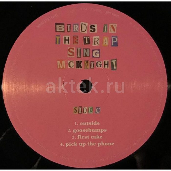 Виниловая пластинка TRAVIS SCOTT - BIRDS IN THE TRAP SING MCKNIGHT BLACK VINYL 12" 5