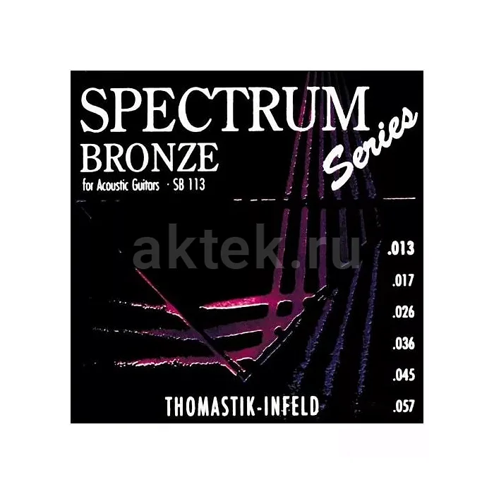 Thomastik SB113 Spectrum Bronze струны для акустической гитары, 13-57
